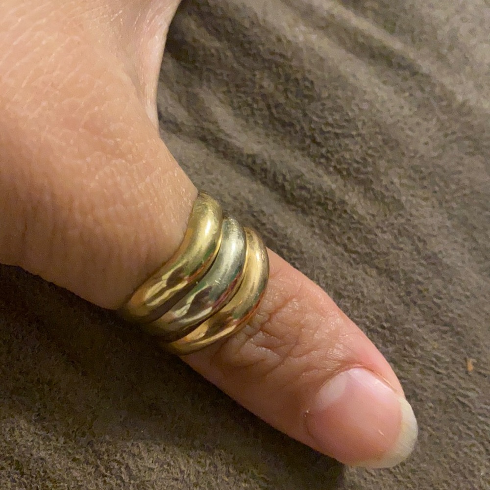 18k three color gold ring ❌ SOLD❌